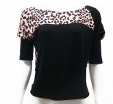BLUSA MALHA VISCOSE C/ESTAMPA BICHO
